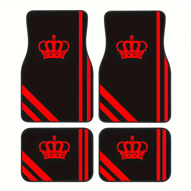 Alfombrillas Universales Premium para Auto – Diseño Corona Minimalista
