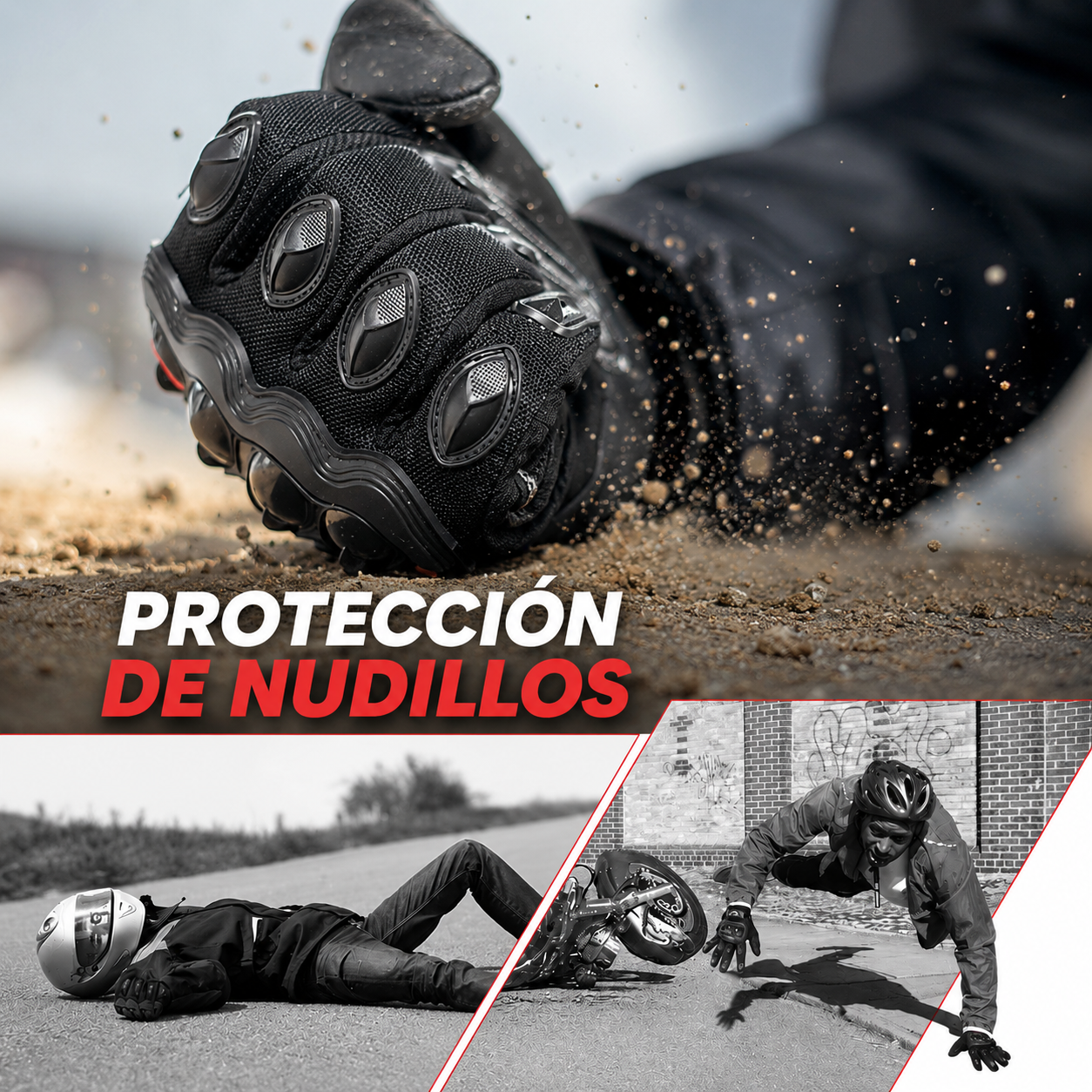 Guantes de Moto de Verano KEMIMOTO CE – Transpirables con Nudillos Reforzados y Pantalla Táctil para Motocross, ATV y UTV