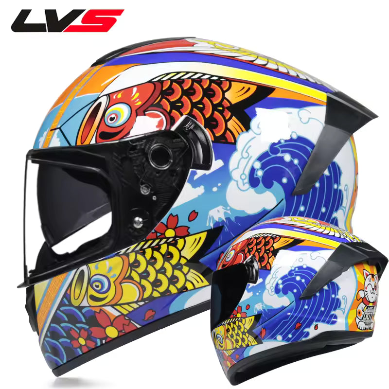 Casco de Moto Doble Visor para Hombre y Mujer
