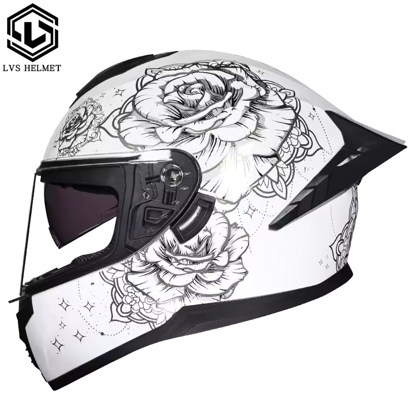 Casco de Moto Doble Visor para Hombre y Mujer