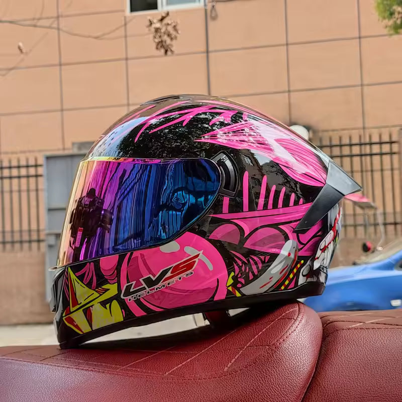 Casco de Moto Doble Visor para Hombre y Mujer