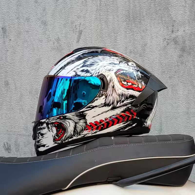 Casco de Moto Doble Visor para Hombre y Mujer