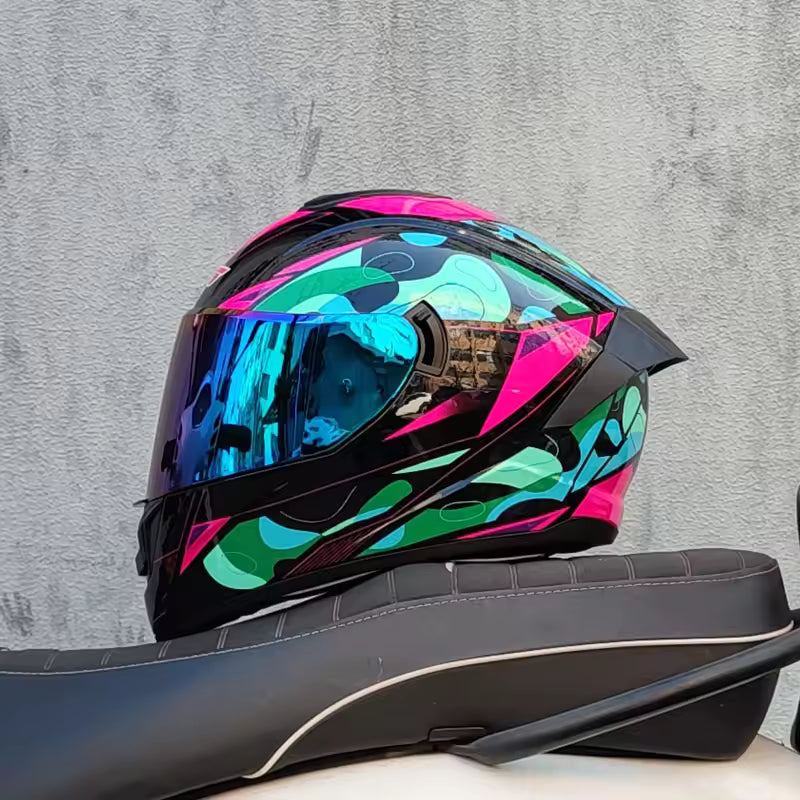 Casco de Moto Doble Visor para Hombre y Mujer