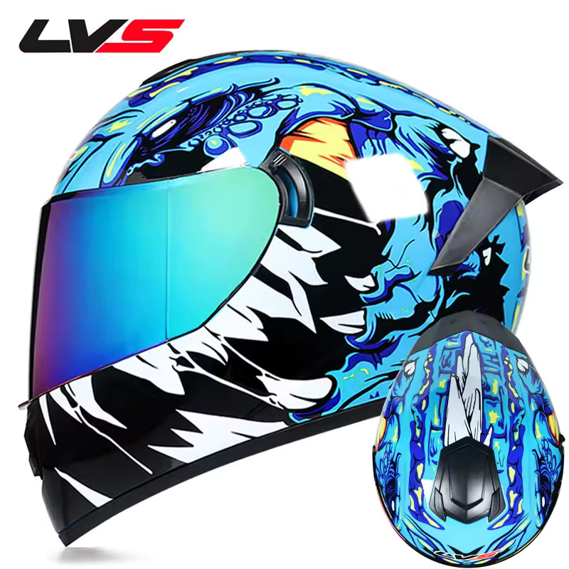 Casco de Moto Doble Visor para Hombre y Mujer