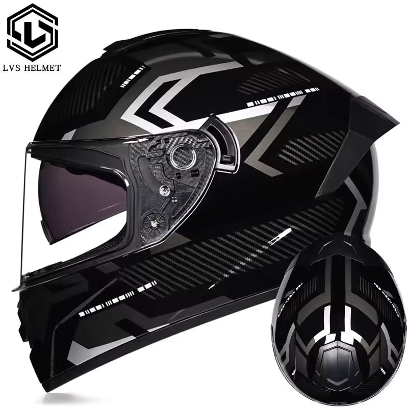 Casco de Moto Doble Visor para Hombre y Mujer