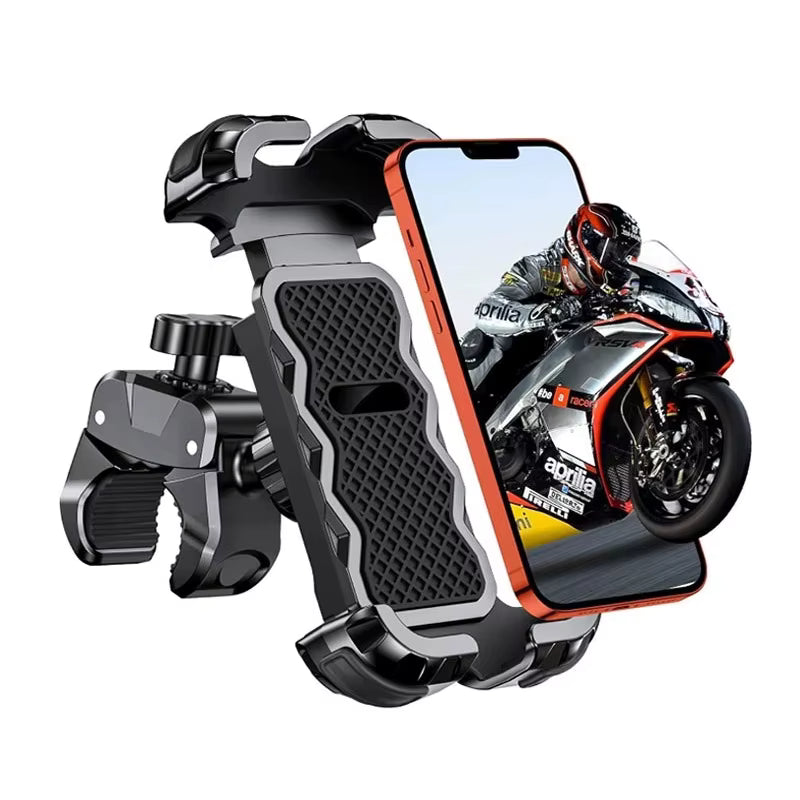 Soporte Universal Giratorio 360° para Celular de Moto y Bicicleta Ajustable y Estable