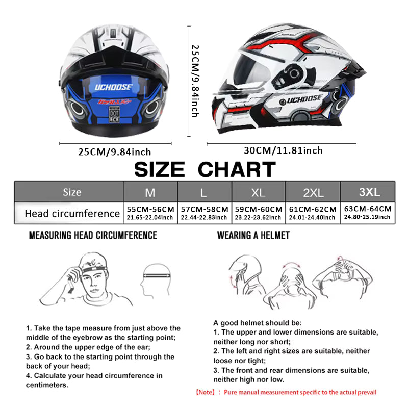 Casco Modular Abatible DOT para Moto y Motocross