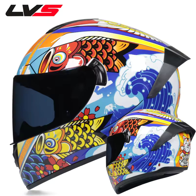 Casco de Moto Doble Visor para Hombre y Mujer