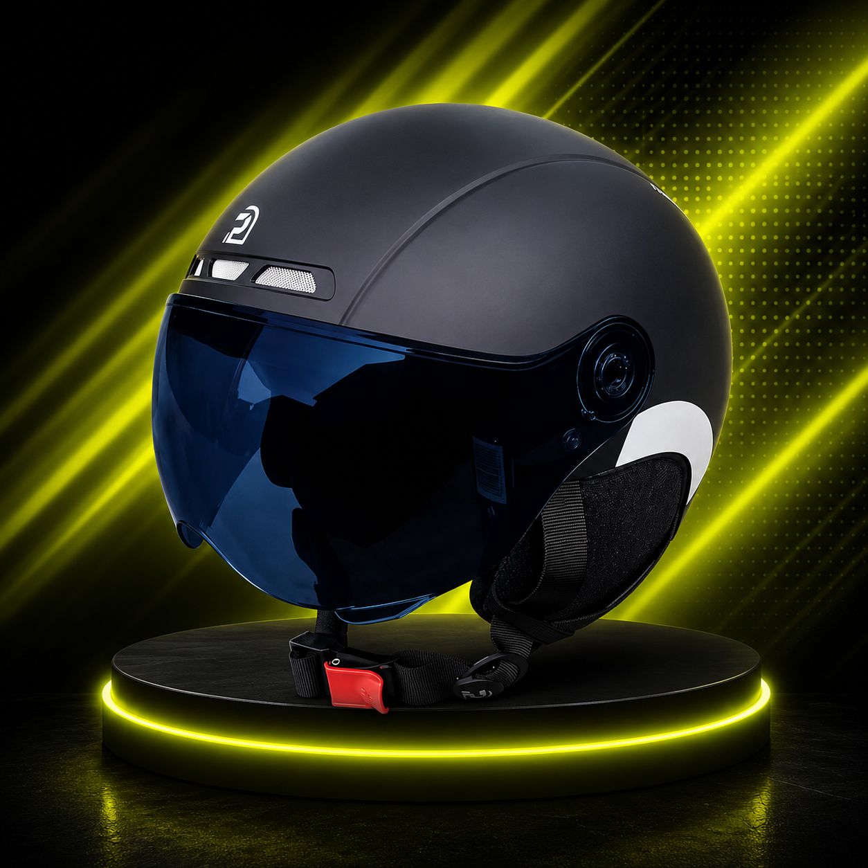 Casco ciclismo con gafas 3 en 1 MTB/carretera reflectante