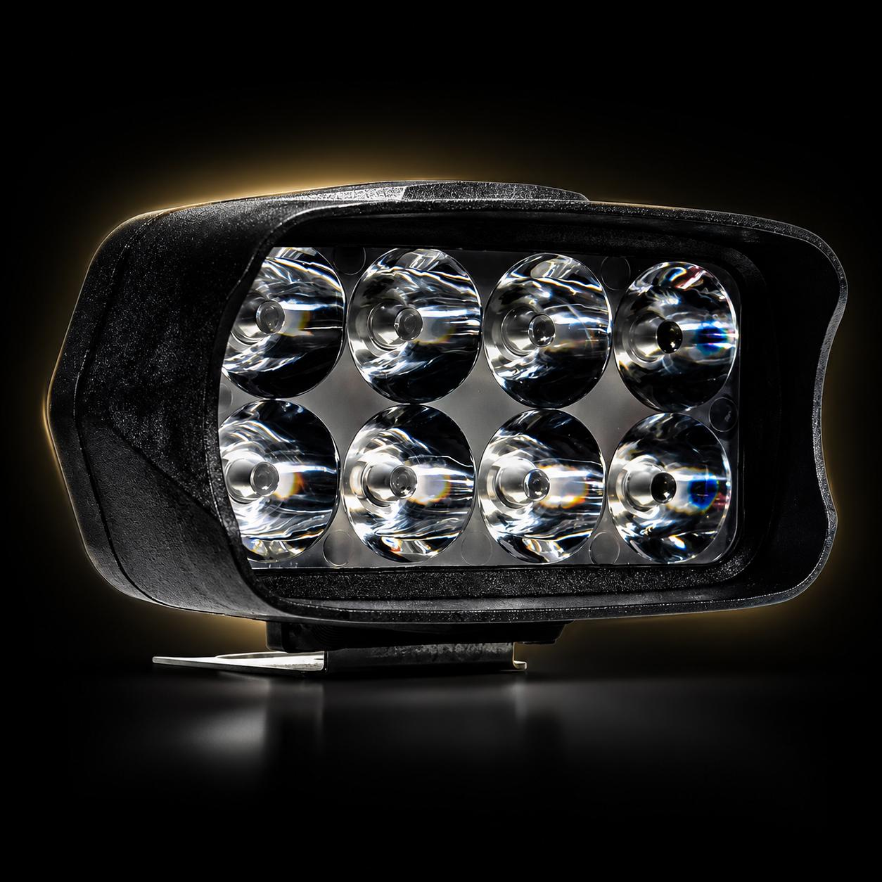 Faro LED Auxiliar Moto 8/12/16 Luces – Antiniebla Impermeable Alta Potencia