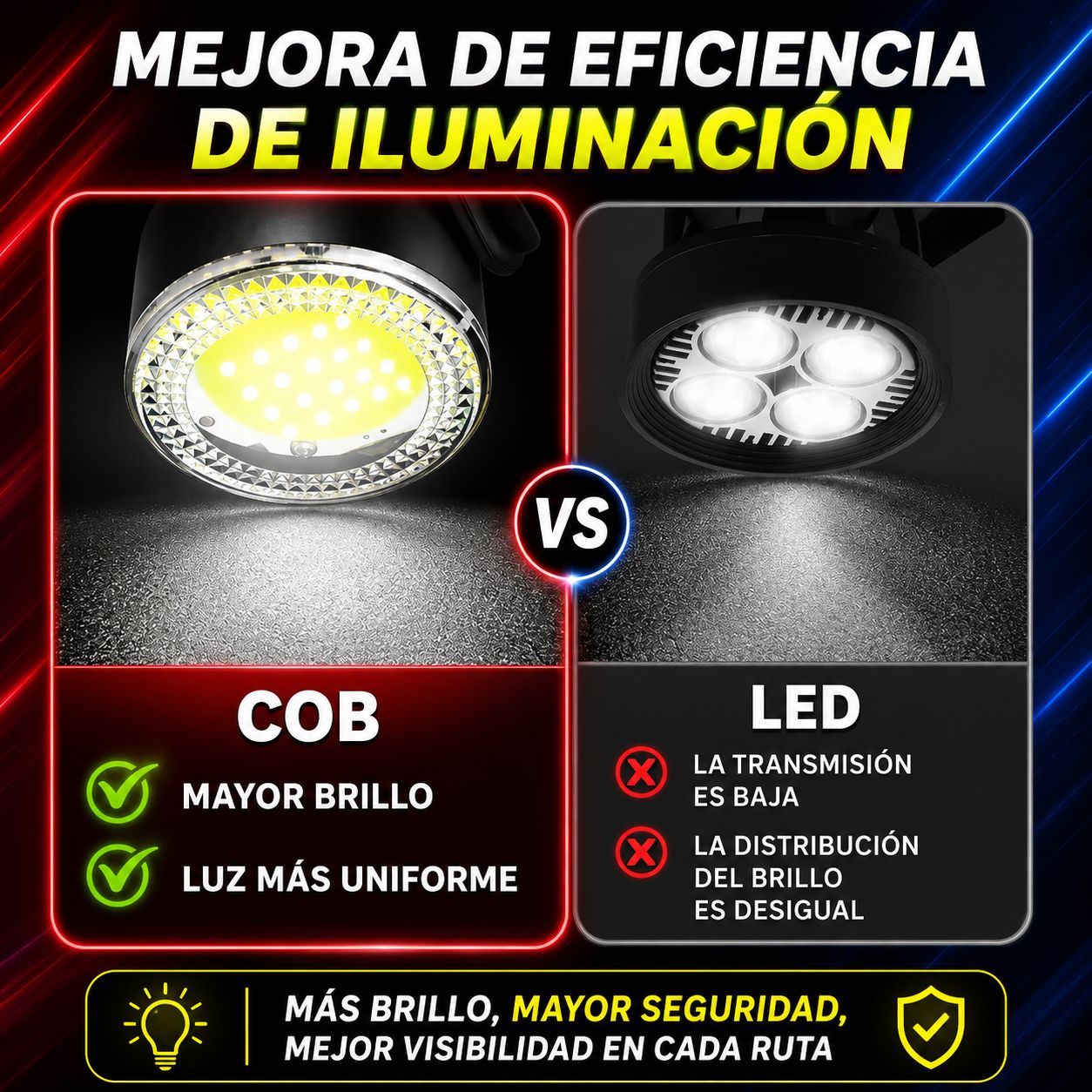 Juego de Luces LED USB para Bicicleta BUCKLOS COB – Delantera y Trasera Recargable de Seguridad