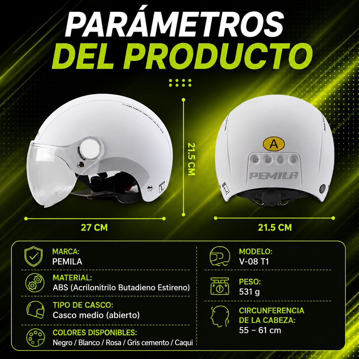 Casco ciclismo con gafas 3 en 1 MTB/carretera reflectante