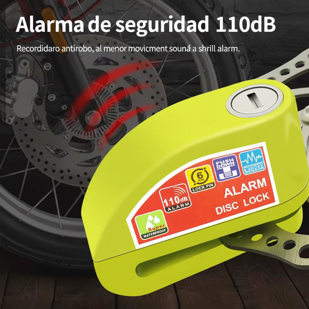 Alarma Candado de Disco - Español