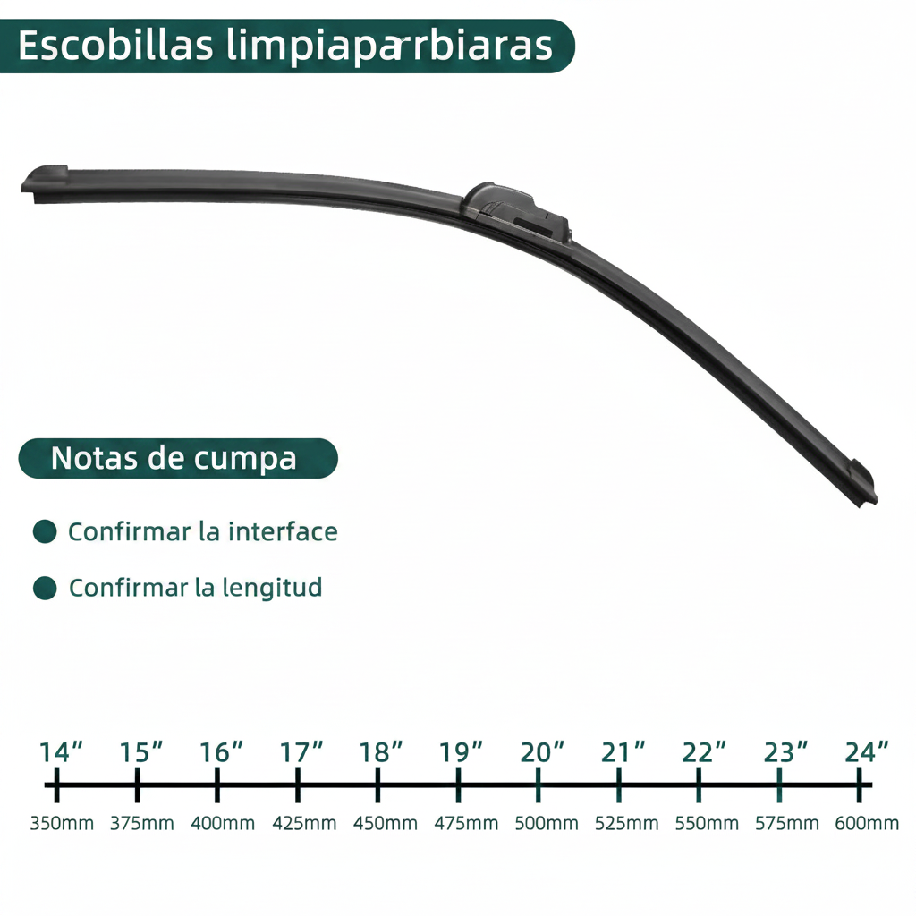 Escobillas limpiaparabrisas - Verde Marino